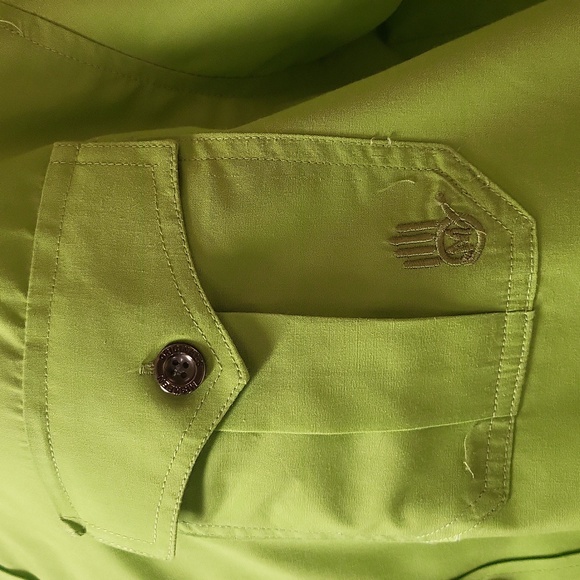 VTG Miskeen Originals Men’s Green Short Sleeve Button Up Skateboarding Shirt L - Picture 6 of 15